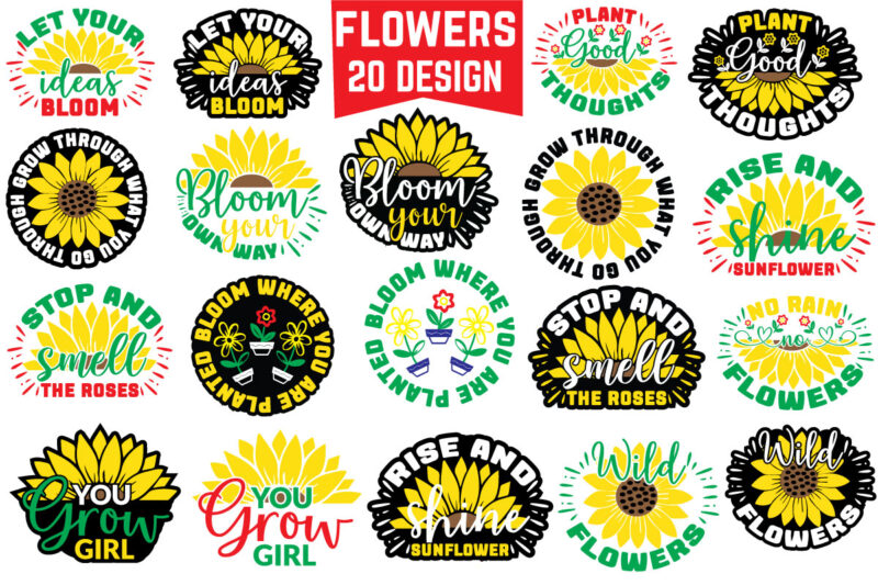 flowers svg bundle