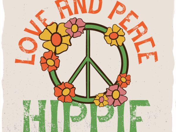 Hippie’s sign of peace graphic t shirt