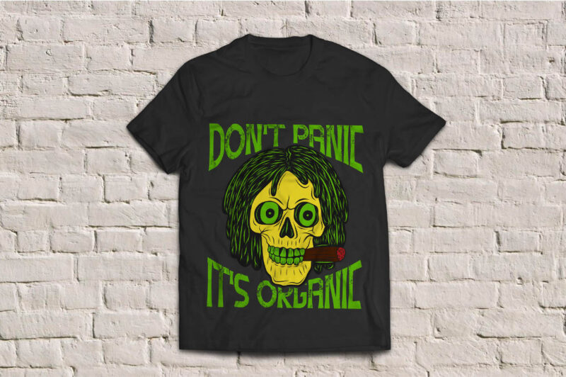 Rasta’s skull with a cigarette