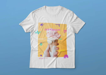 Ice cream t shirt design #1