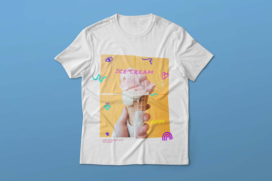 ice cream t shirt design #1