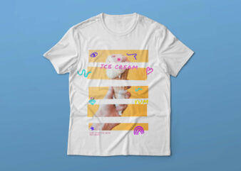 Ice cream t shirt design #2