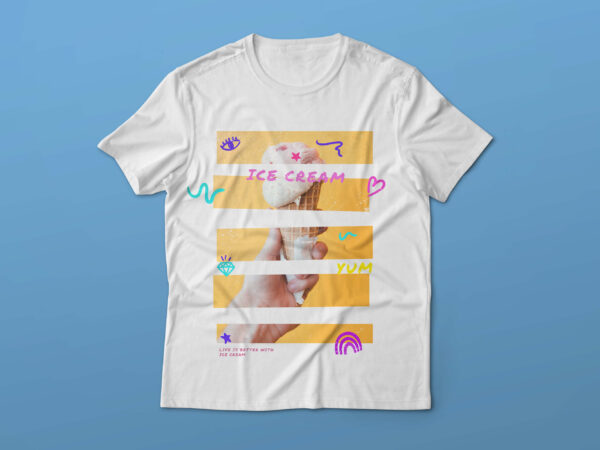 Ice cream t shirt design #2