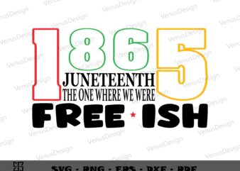 Juneteenth free-ish 1865 Quote Design For African American Svg, Juneteenth Tshirt Design