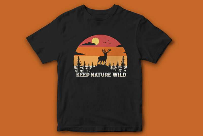 Traveling, summer, Camping, T-Shirt Design Bundle, Hiking, and Coffee, Keep Nature Wild, INSTANT DOWNLOAD