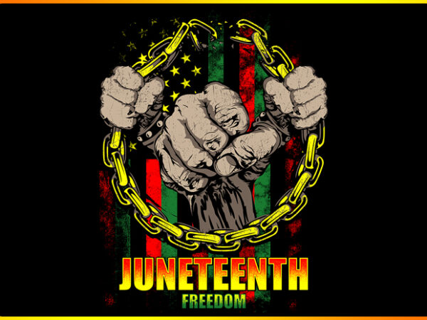 Juneteenth freedom vector clipart