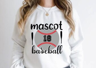 mascot 18 baseball t shirt designs for sale