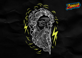 Zeus Line Art