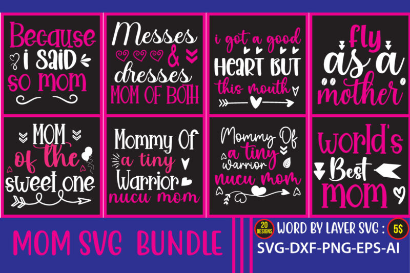 Mom svg bundle, Mothers day svg, Mom svg, Mom life svg, Girl mom svg, Mama svg, Funny mom svg, Mom quotes svg, Blessed mama svg png,Mom Svg Bundle, Blessed Mama