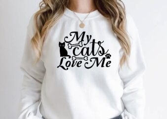 my cats love me t shirt designs for sale