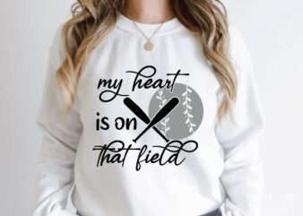 my heart is on that field t shirt designs for sale