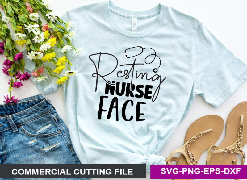 Nurse SVG T shirt Design Bundle