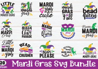 Mardi Gras SVG Bundle t shirt designs for sale