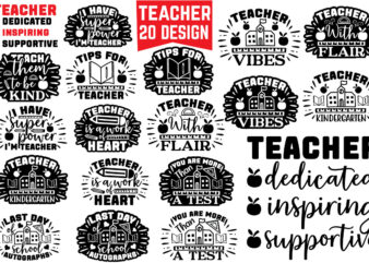 teacher svg bundle t shirt designs for sale