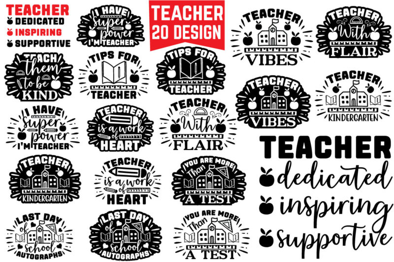 teacher svg bundle