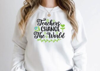 teachers change the world t shirt designs for sale