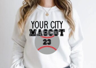 your city mascot 23 t shirt design template