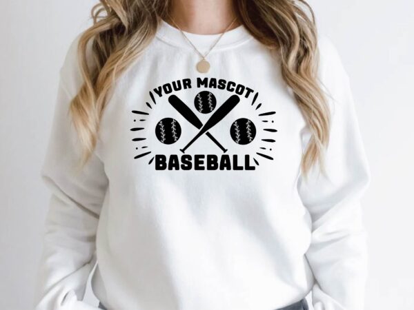 Your mascot baseball t shirt design template