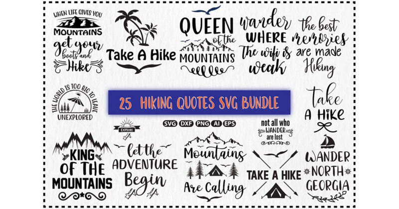 Hiking SVG Bundle