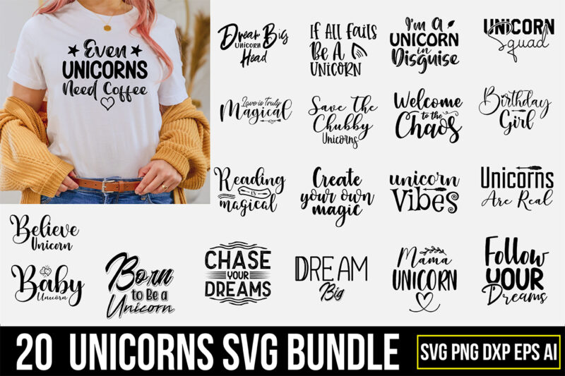 Unicorns SVG Bundle