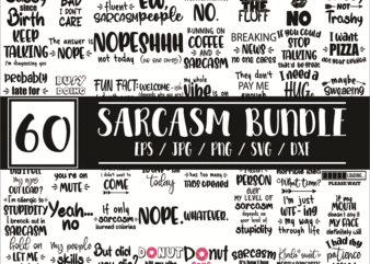 Bundle 60 Files Sarcasm, Sarcastic Svg, Funny Bundle Svg, Funny Quotes Svg, Funny Svg Bundle, Sassy Svg, Sarcastic Quotes Svg, Sarcasm Svg, Dxf, Cricut File 1009865026