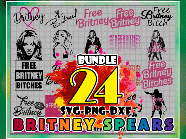 Bundle 24 designs britney spears svg, britney spears cipart, britney spears svg png dxf, britney spears svg, cut files, digital download 1012445523