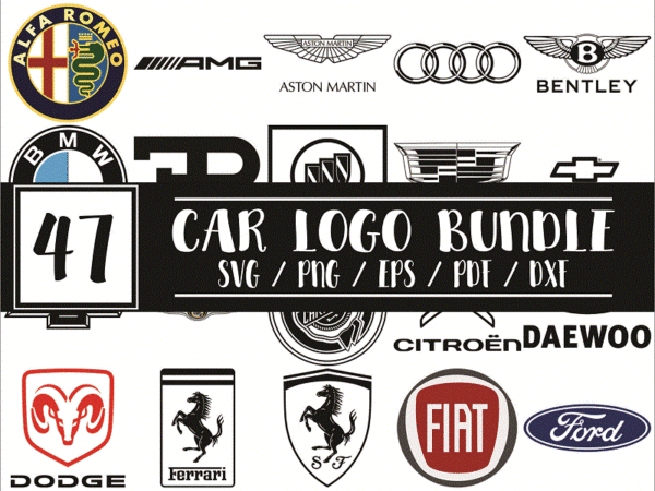 Bundle car logo svg big, car logo png, car decal svg png, auto sticker logo, car sticker logo images for cricut silhouette, instant download 1012848085 t shirt template