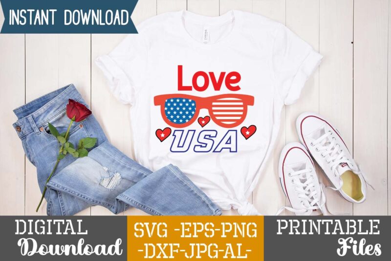 Love Usa,4th of july huge svg bundle, 4th of july svg bundle,4th of july svg bundle quotes,4th of july svg bundle png,4th of july tshirt design bundle,american tshirt bundle,4th of