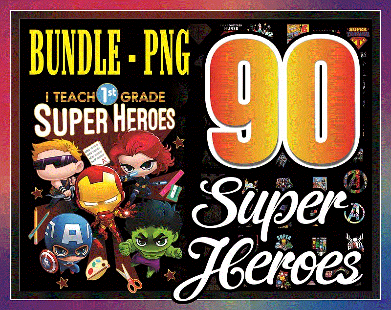 Bundle 90 Super Heroes PNG, Marvel Png, Avengers Super Heroes PnG, Black Panther Captain America Hulk Iron Man Spiderman, Instant Download 894318378
