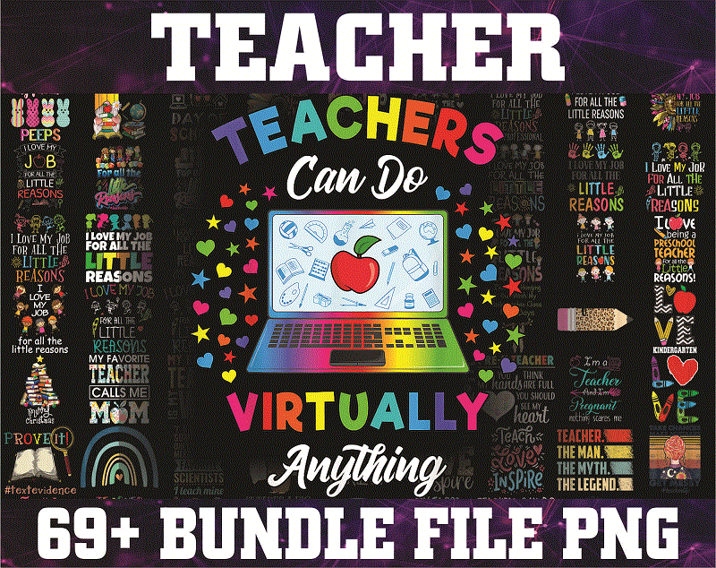 69+ Teacher PNG Bundle, 100 Days Of School PNG, Peace Love Art File, Dancer Teacher, Virtual Teacher, Black Teacher Matter, Love Teacher png 924515560