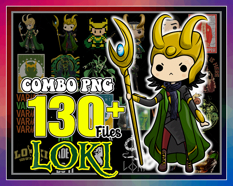 Combo 130+ Loki Bundle, Loki Chibi, Loki Symbol, Variant, Loki Marvel, The Avengers, Funny Loki Quotes, Loki is The Best, Digital Download 1028086910