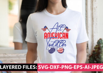 All American Toddler vector t-shirt design