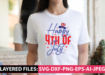 Happy 4th of July vector t-shirt design