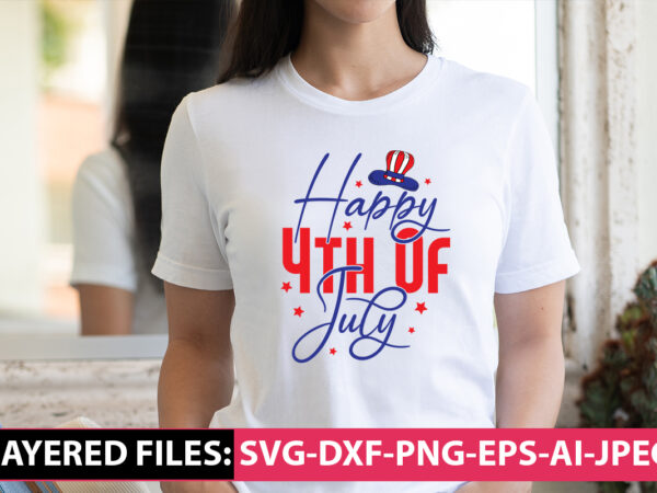 Happy 4th of july vector t-shirt design