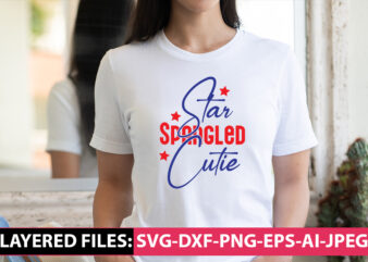 Star Spangled Cutie vector t-shirt design