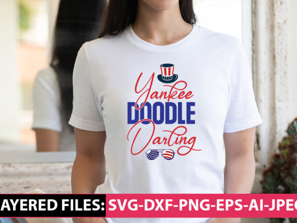 Yankee doodle darling vector t-shirt design