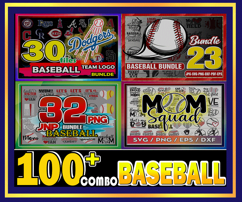 Combo 100+ Baseball SVG Bundle, Baseball Team Logo, Baseball Mom SVG, Baseball Fan SVG, Baseball Shirt, Baseball Love Svg, Digital Download CB707852096