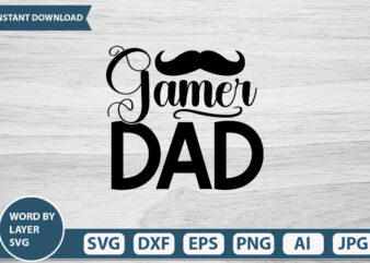 Gamer Dad vector t-shirt design