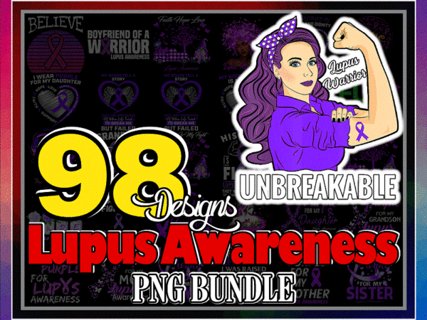Https://svgpackages.com bundle 98 designs lupus awareness png, warrio lupus awareness, lupus purple ribbon, in may we wear purple sublimation png, digital download 972543782