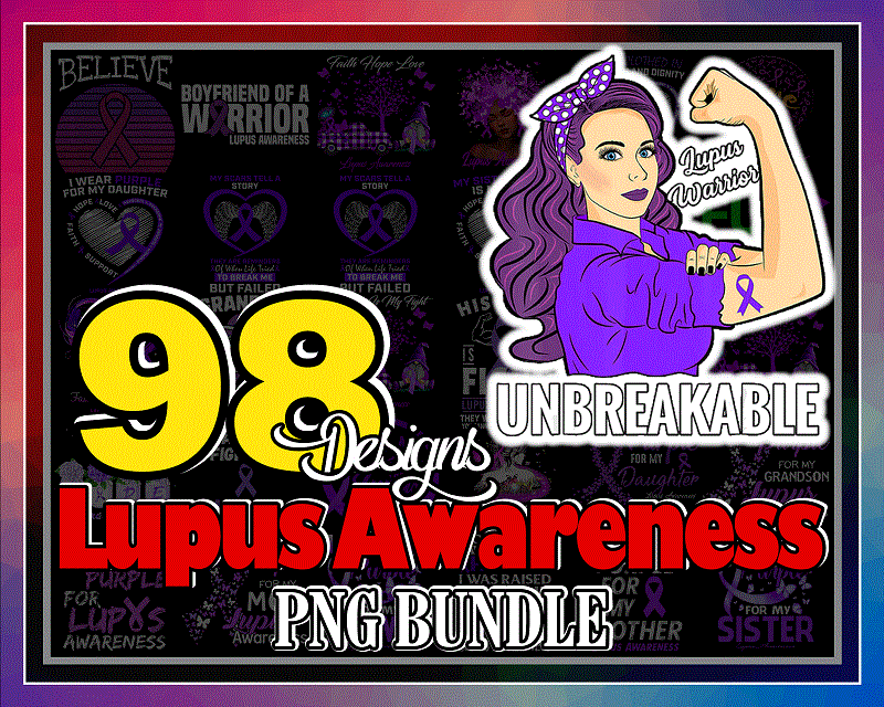 Bundle 98 Designs Lupus Awareness Png, Warrio Lupus Awareness, Lupus Purple Ribbon, In May We Wear Purple Sublimation Png, Digital Download 972543782