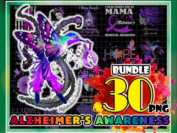Https://svgpackages.com 30 designs alzheimer’s awareness png, purple elephant awareness, i will remember for you png, forget me not, sublimation designs, digital download 922334668
