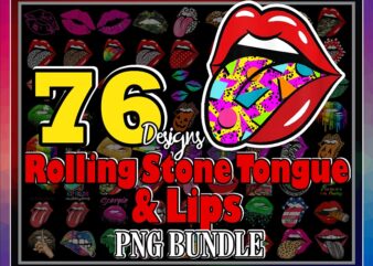 https://svgpackages.com Bundle 76 Rolling Stone Tongue and Lips PNG Bundle, Leopard tongue PNG, Rolling stone, Tie Dye Tongue Png, October Queen, Instant Download 925268334
