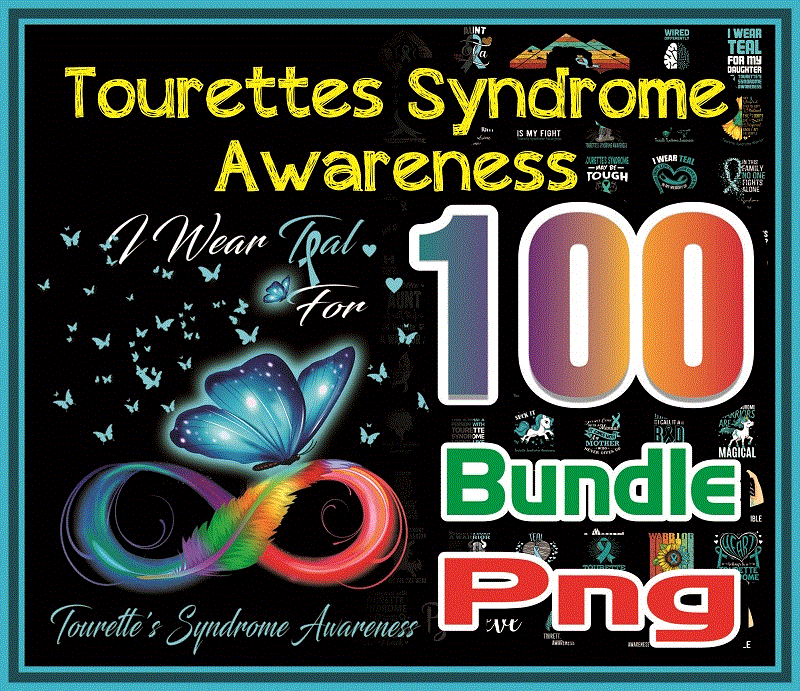 Bundle 100 Tourettes Syndrome Awareness PNG, Tourettes Syndrome PNG, Tourette’s Awareness PNG, Tourettes Peace love, Instant Download 982673495