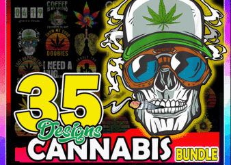 https://svgpackages.com 35 Designs Cannabis PNG Bundle, Weed Bundle Png, Dope Bundle, Smoke weed Png, Retro design Weed Cannabis PNG, Vintage Retro Marijuana Leaves 983052162