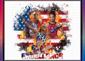 Black excellence PNG, only design, only sublimation, Simone bile sha’carri, Richardson Allyson Felix, Digital Download 1042335663