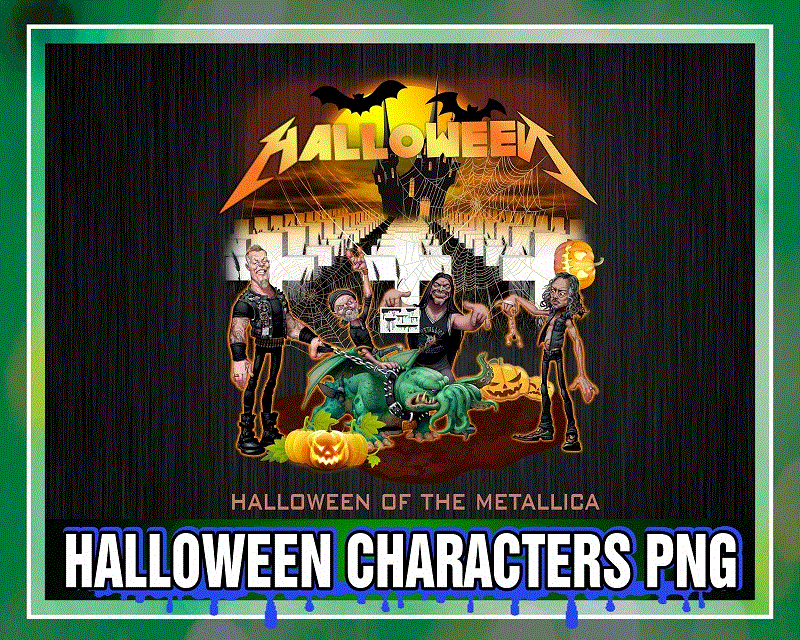 Halloween Characters PNG, Horror Movies, Happy Halloween, Sublimated Printing, Png Printable, Digital Print Design. Instant Download 1037826830