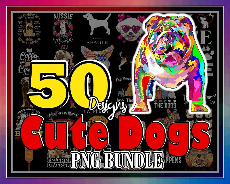 50 designs Cute Dogs PNG Bundle, Furry Friend, Dog Lovers, Life is Golden Png, I Let The Dog Out png, Sublimation Designs, Instant download 966056712
