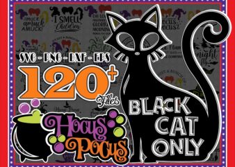 120+ Hocus Pocus Svg Bundle, Black Cat Only, Sanderson Sister Svg, Hocus Pocus Svg, Hocus Pocus png, Halloween Svg, I Smell Children Svg 891746525