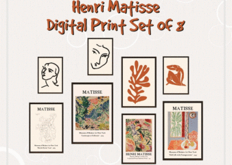 Henri Matisse Digital Print Set of 8 , Printable Exhibition Poster , Matisse Poster , Gallery Wall Art , Matisse Wall Art ,Exhibition Poster 1069217362