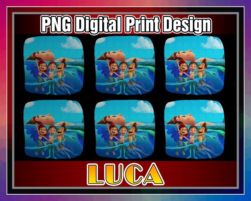 Luca inspired PNG, Luca Png Printable T-shirt, Luca Png, Luca Characters, No Physical Product, Digital Download, Png Digital Print Design 1027423824
